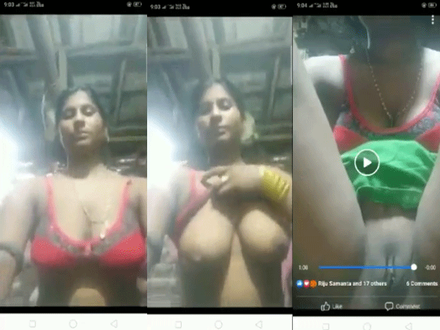 Big Boob Village Wife Exposing Herself Selfie
